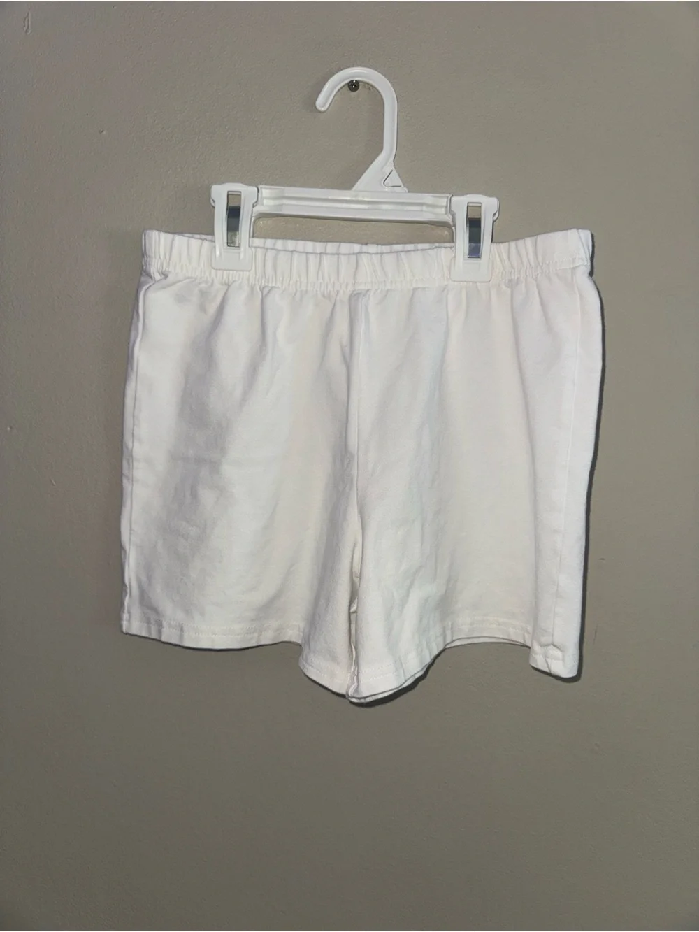 Carter's White Elastic-Waist Kids Shorts